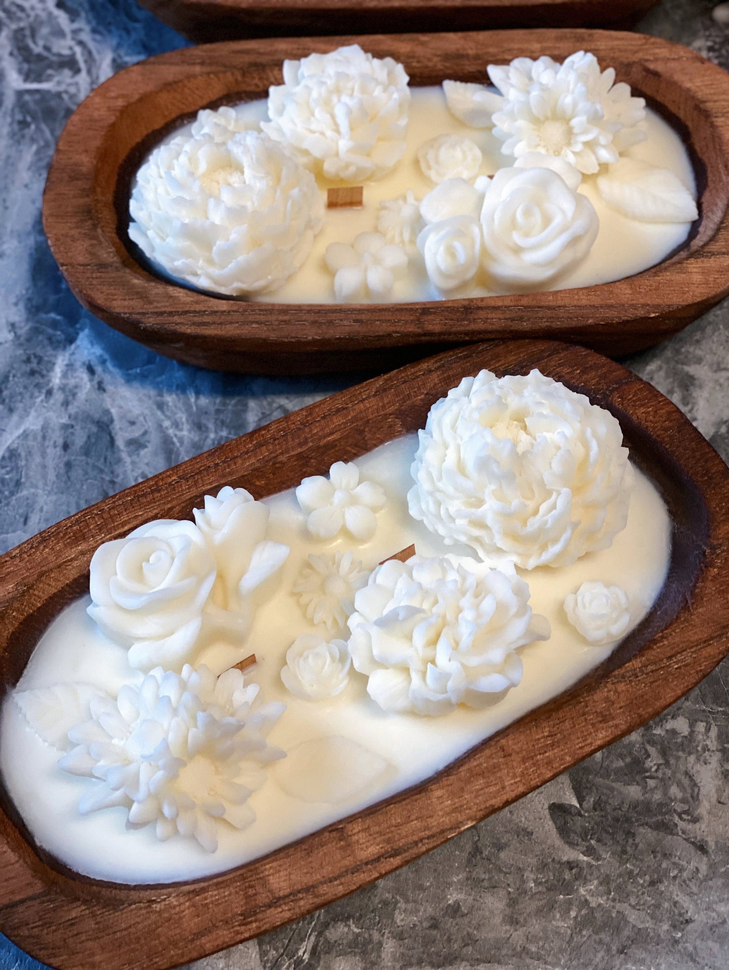 Handcrafted Botanical Dough Bowl Candle – Choose Your Style